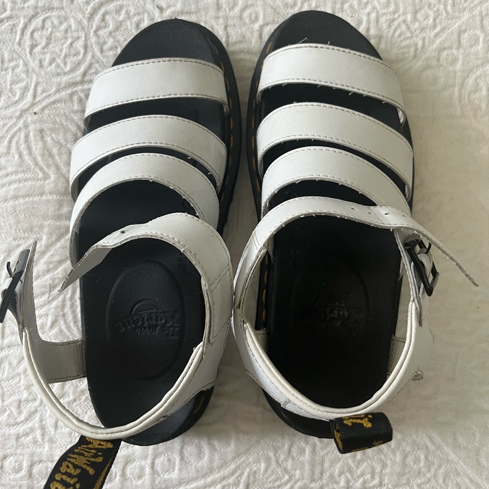 Dr. Martens Blaire Gladiator Sandal in White